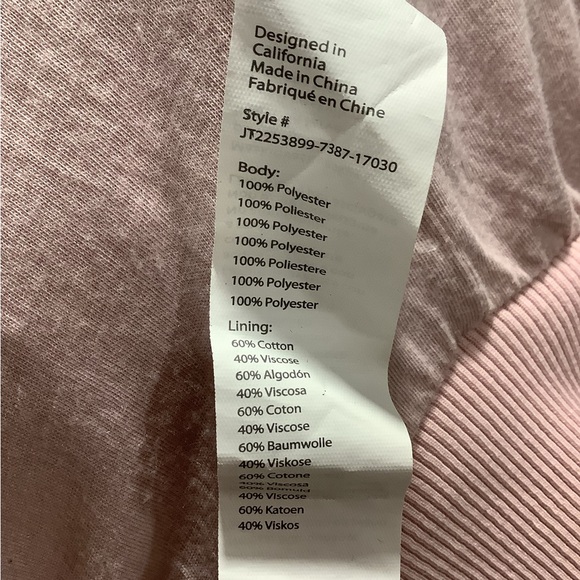 Fabletics Blush Hooded Sherpa Teddy Jacket Size S - Picture 8 of 9